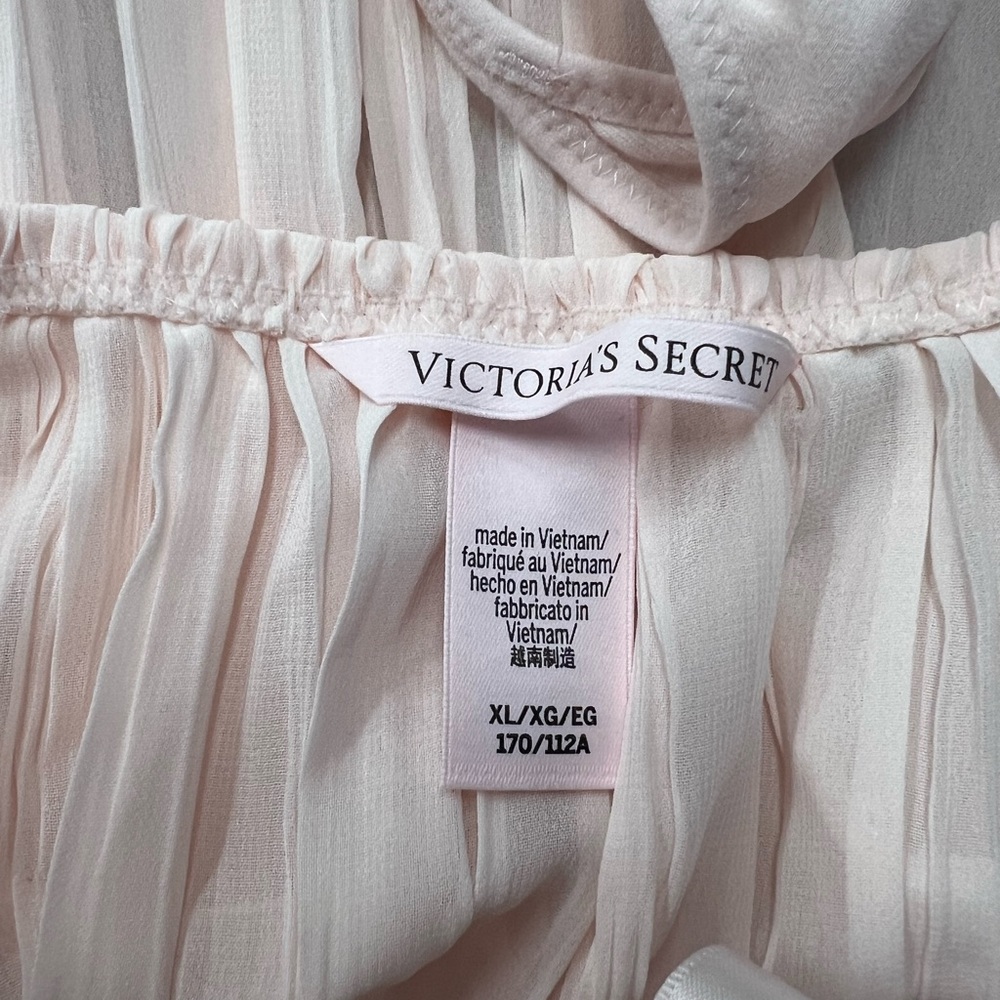Victoria's Secret Blush Pink Pleated Nighty Sz XL - Picture 4 of 7